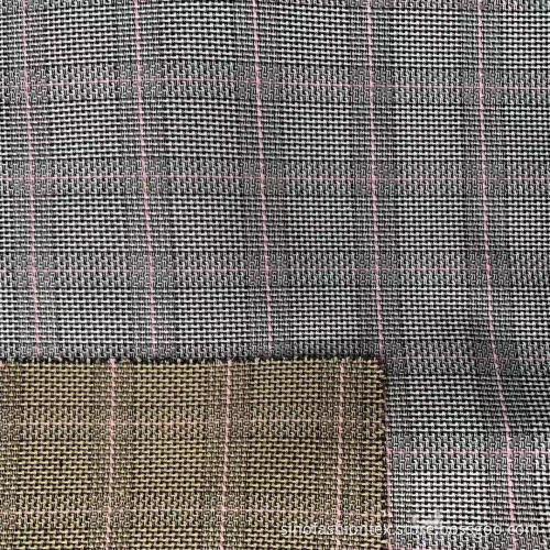 Polyester Stretch Yarn Dyed Checks Fabric